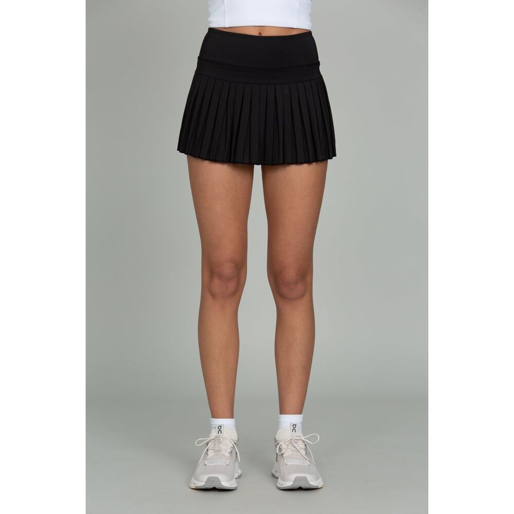 ✨Gold Hinge BLACK PLEATED TENNIS SZ SMALL SKIRT✨ - Picture 4 of 7